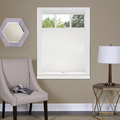Ben&Jonah Collection Top Down-Bottom Up Cordless Honeycomb Cellular Shade 35x64 White