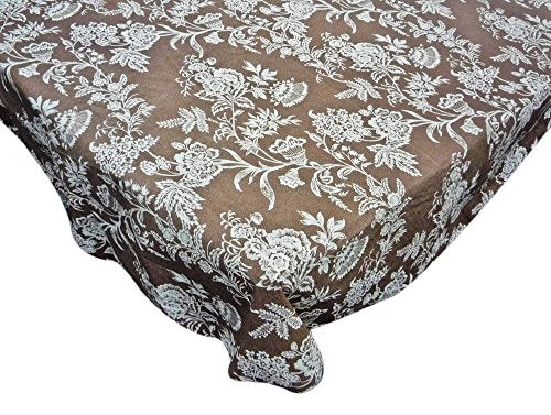 Park Avenue Deluxe Collection Park Avenue Deluxe Collection  inch Floral Cheer inch  70 inch  Round Vinyl Flannel Backed Tablecloth