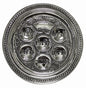 Seder Plate Silver Plated - 15 inch D