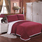 Cozy Living Ultra Soft Reversible King Blanket with Sherpa Lining - Scarlet