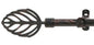 Traditional Elegance Decorative Rod & Finial Hoja 48-86