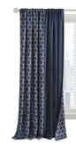 Traditional Elegance Anochecer Reversible Blackout Rod Pocket Curtain Panel - 50x63 - Navy