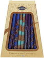 Ben&Jonah Safed Chanukah Candles - 45 Pack - Blue/Purple - 6"