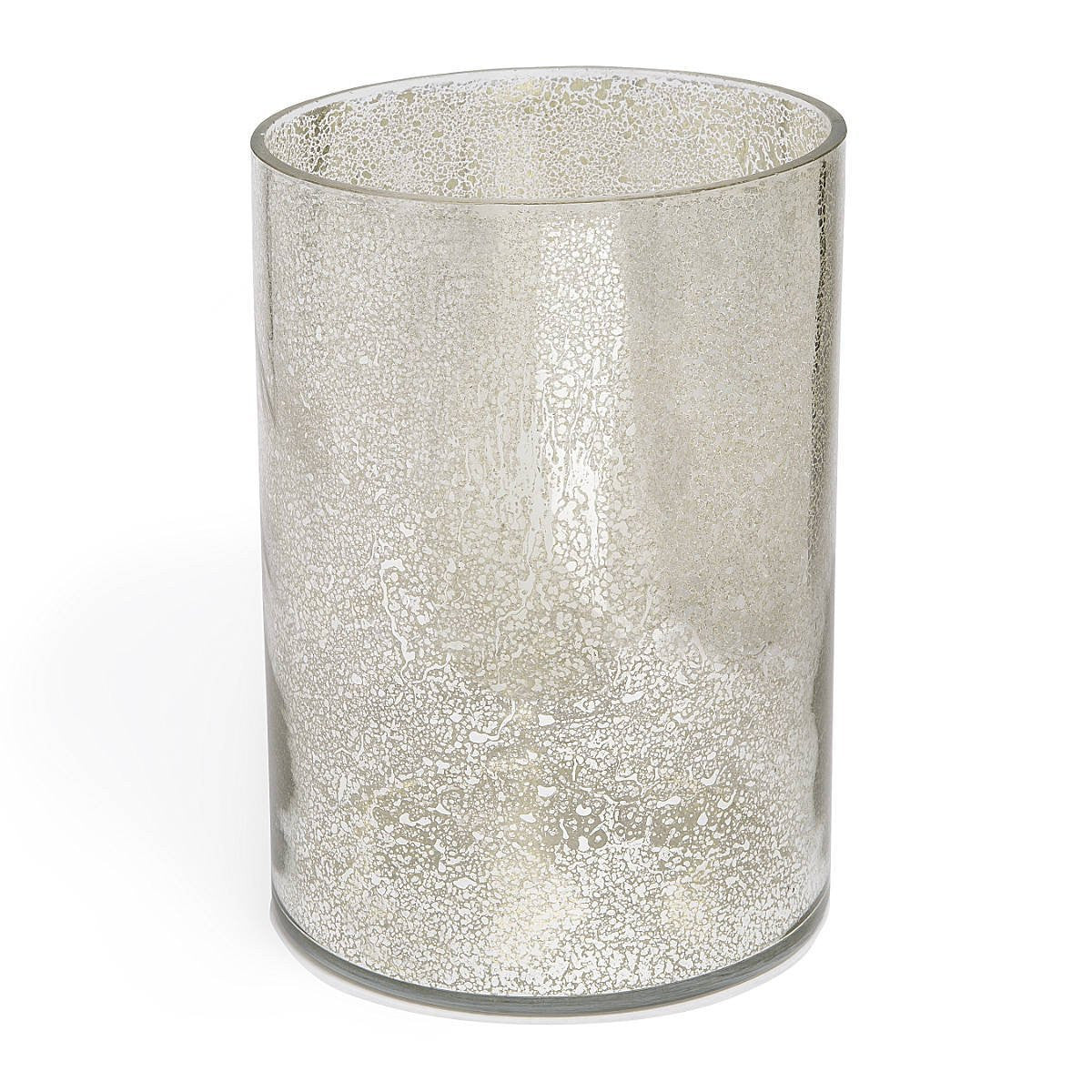 Royal Bath Mercury Fusion Glass Waste Basket (6.63"Dia. x 9.45"H)