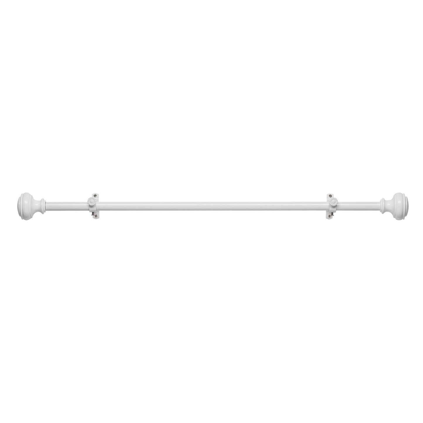 Traditional Elegance Decorative Rod & Finial Yorkshire White 48-86