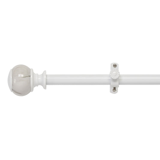 Traditional Elegance Decorative Rod & Finial Luna White 66-120