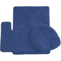 Simple Elegance by Ben&Jonah 3 Piece Bath Rug Set: 1 Bath Rug , 1 Contour Mat and 1 Toilet Seat Cover