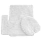 Simple Elegance by Ben&Jonah 3 Piece Bath Rug Set: 1 Bath Rug , 1 Contour Mat and 1 Toilet Seat Cover