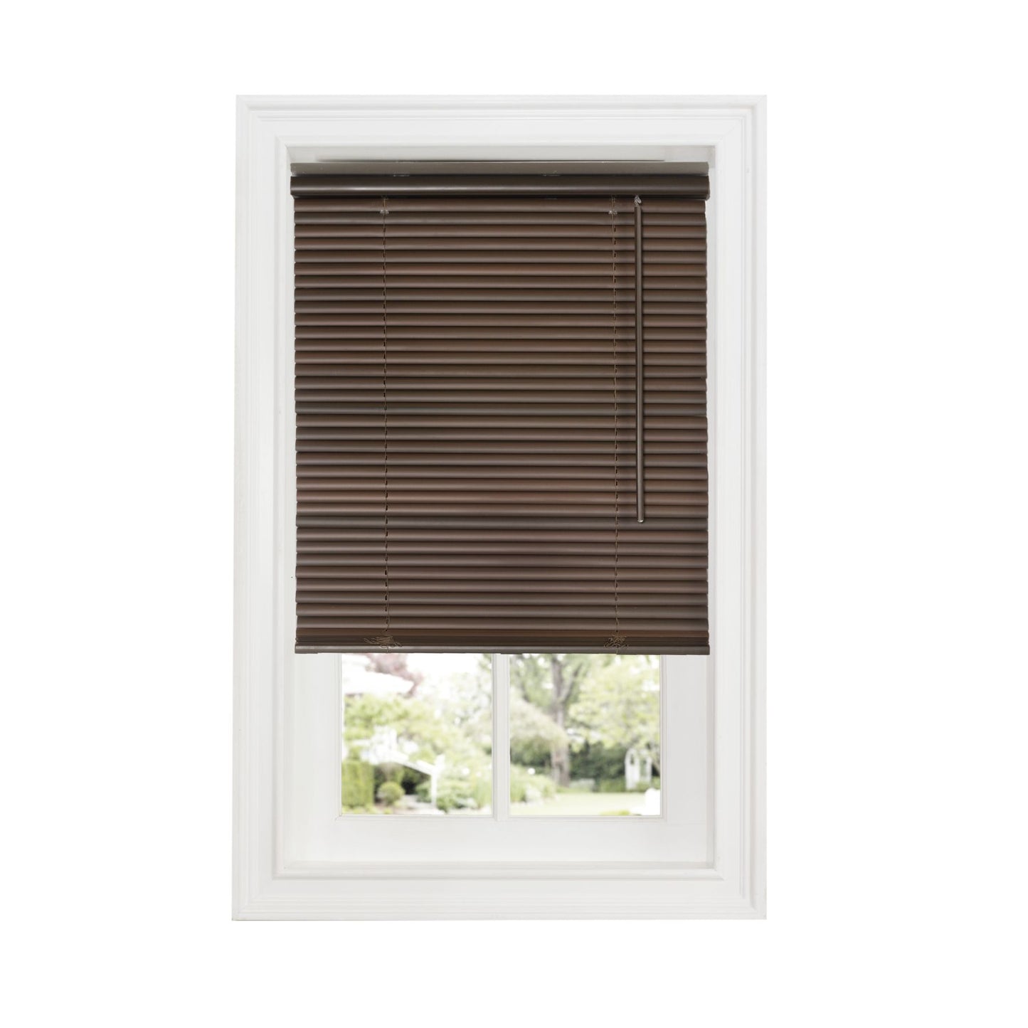 Traditional Elegance Cordless Anochecer Collection 1" Room Darkening Mini Blind 46x64 Mahogany