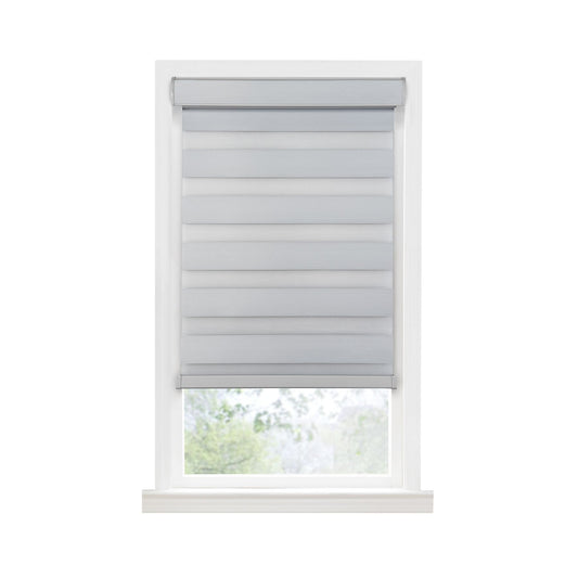Traditional Elegance Cordless Sublime Room Darkening Double Layered Shade 31x72 - Oyster