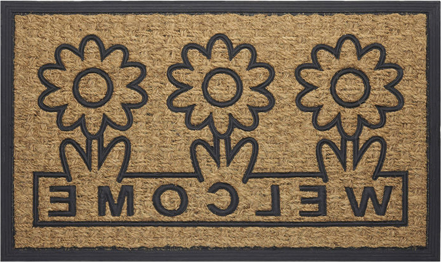 Traditional Elegance Coco Mat Daisy  - 18x30