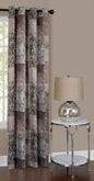 Traditional Elegance Rena Grommet Window Curtain Panel 50x84 - Brown