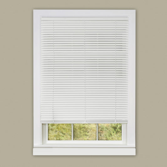 Traditional Elegance Cordless Anochecer Collection 1" Room Darkening Mini Blind 31x64  - White
