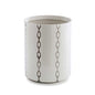 Royal Bath Chain Reaction Porcelain Waste Basket (9"H x 7.5"Dia)