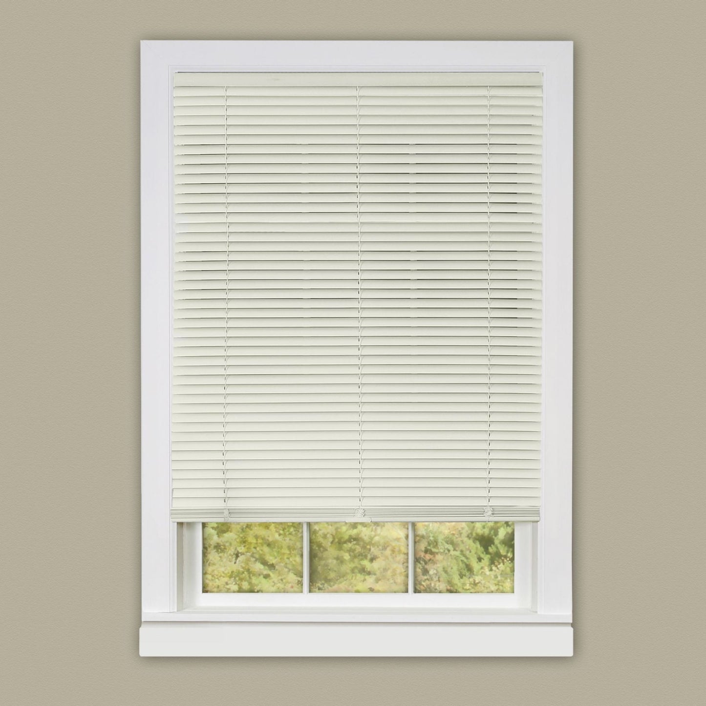 Traditional Elegance Cordless Anochecer Collection 1" Room Darkening Mini Blind 35x64  - Alabaster