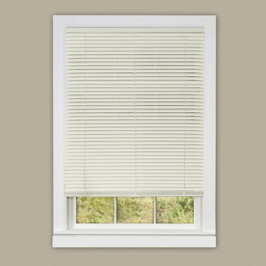 Traditional Elegance Cordless Anochecer Collection 1" Room Darkening Mini Blind 31x64 - Alabaster